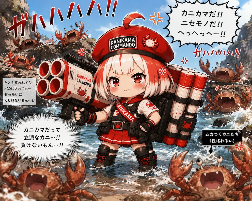 カニカマちゃんはくじけない