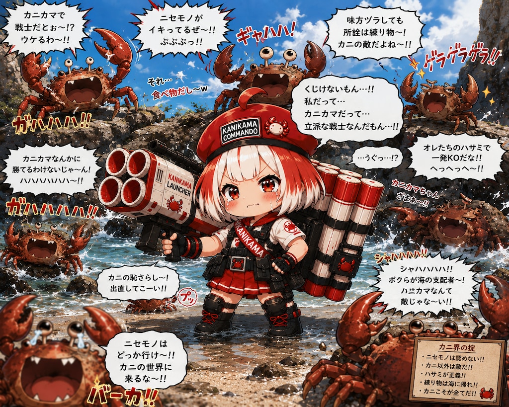 カニカマちゃんはくじけない