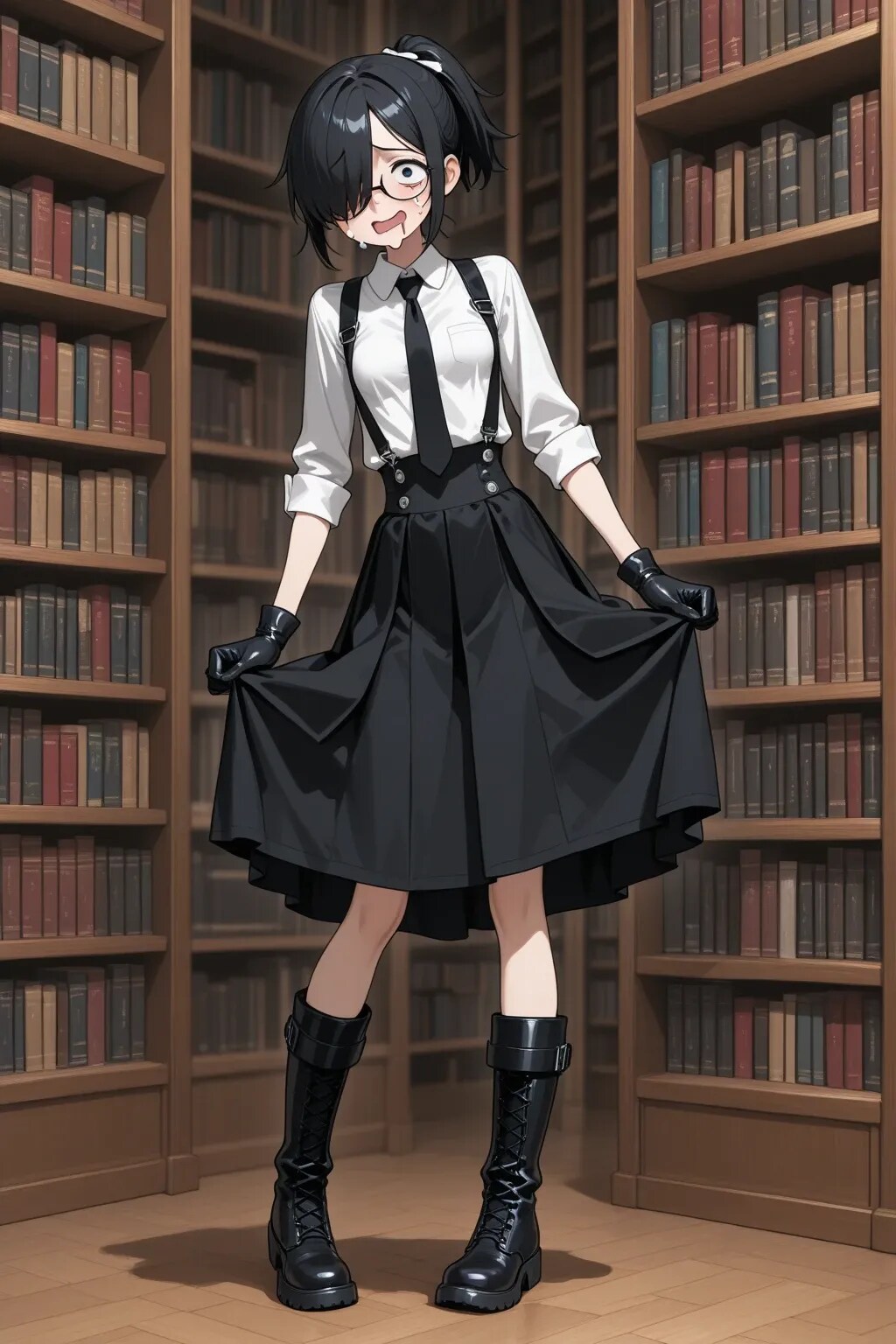 図書館にいる女の子