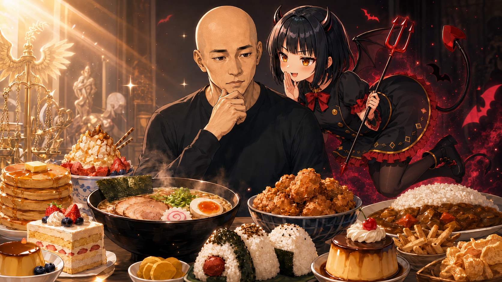 悪魔派、飯テロ担当