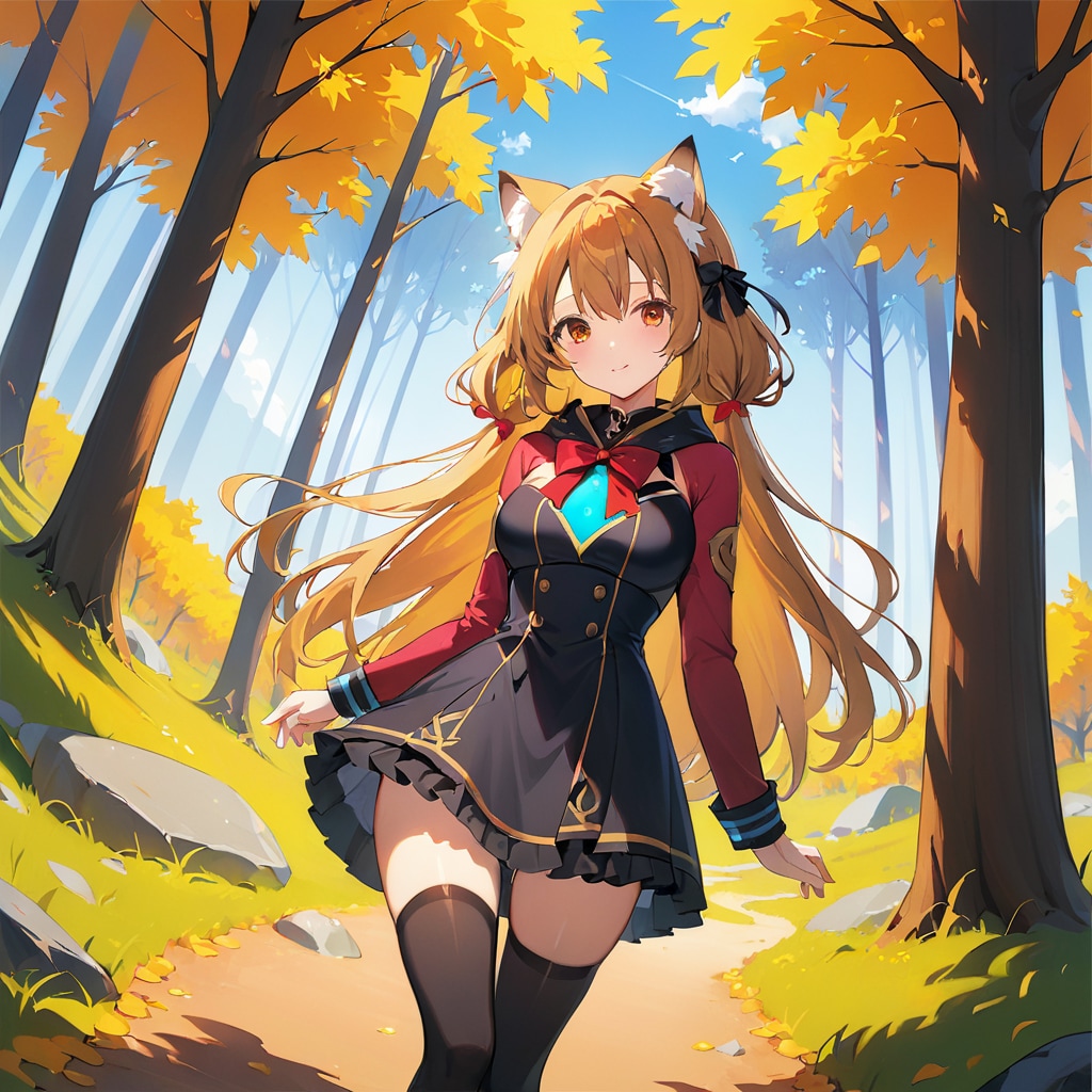 秋の森 | の人気AIイラスト・グラビア