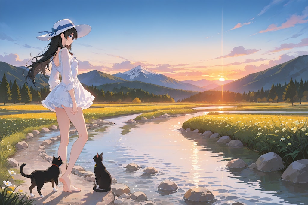 高原で避暑