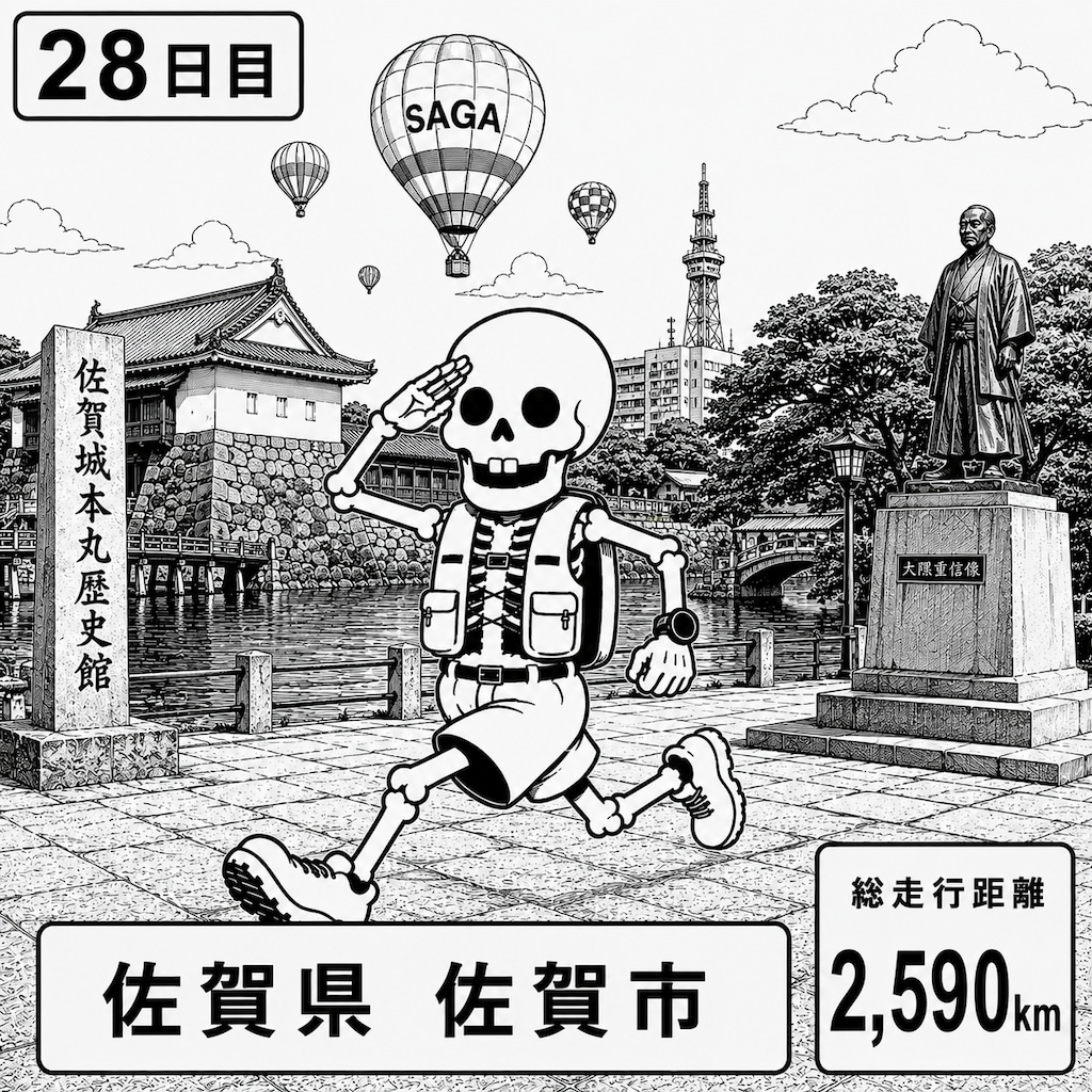 佐賀県佐賀市に到着