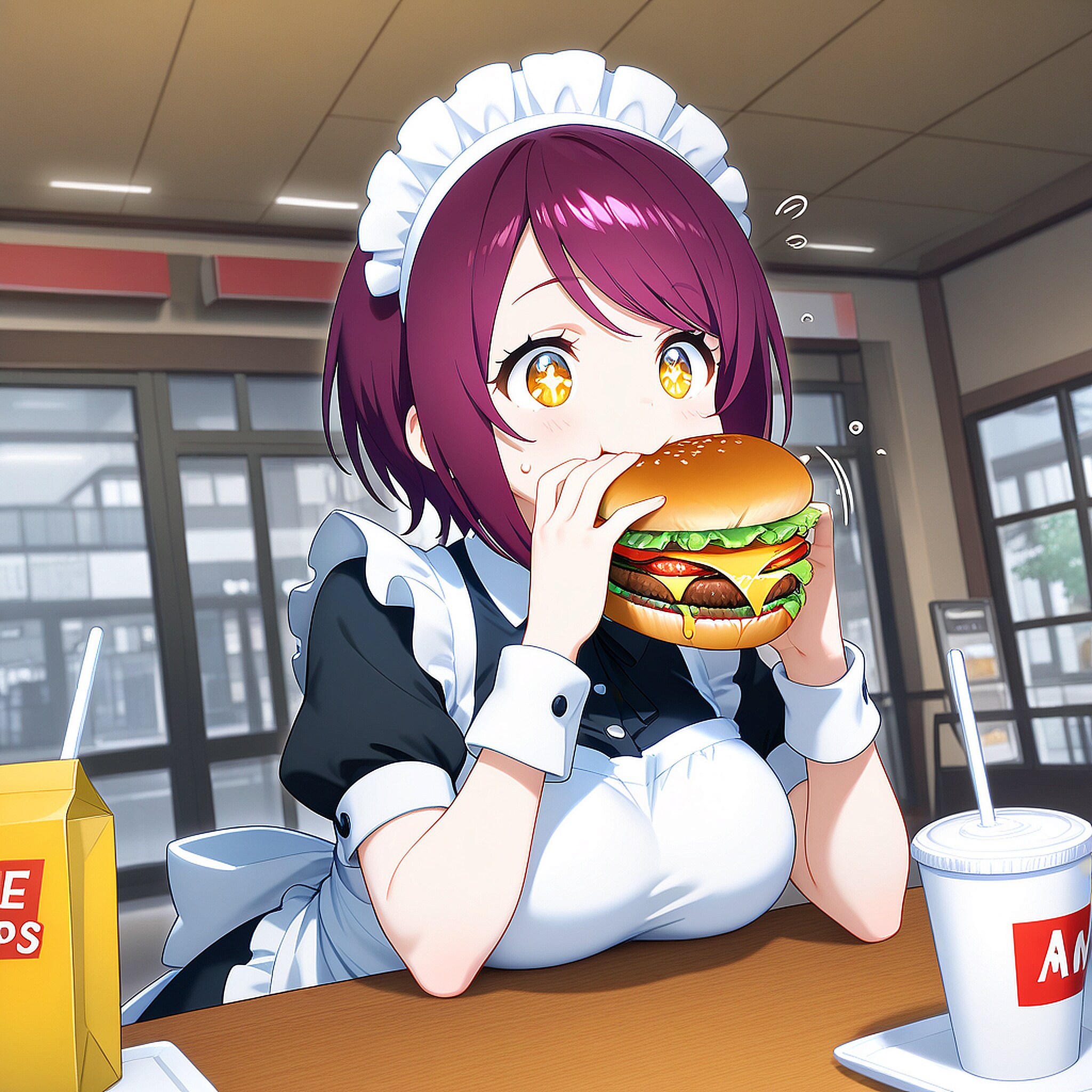 こんにちは（挨拶メイドの芽衣ちゃん） | の人気AIイラスト・グラビア