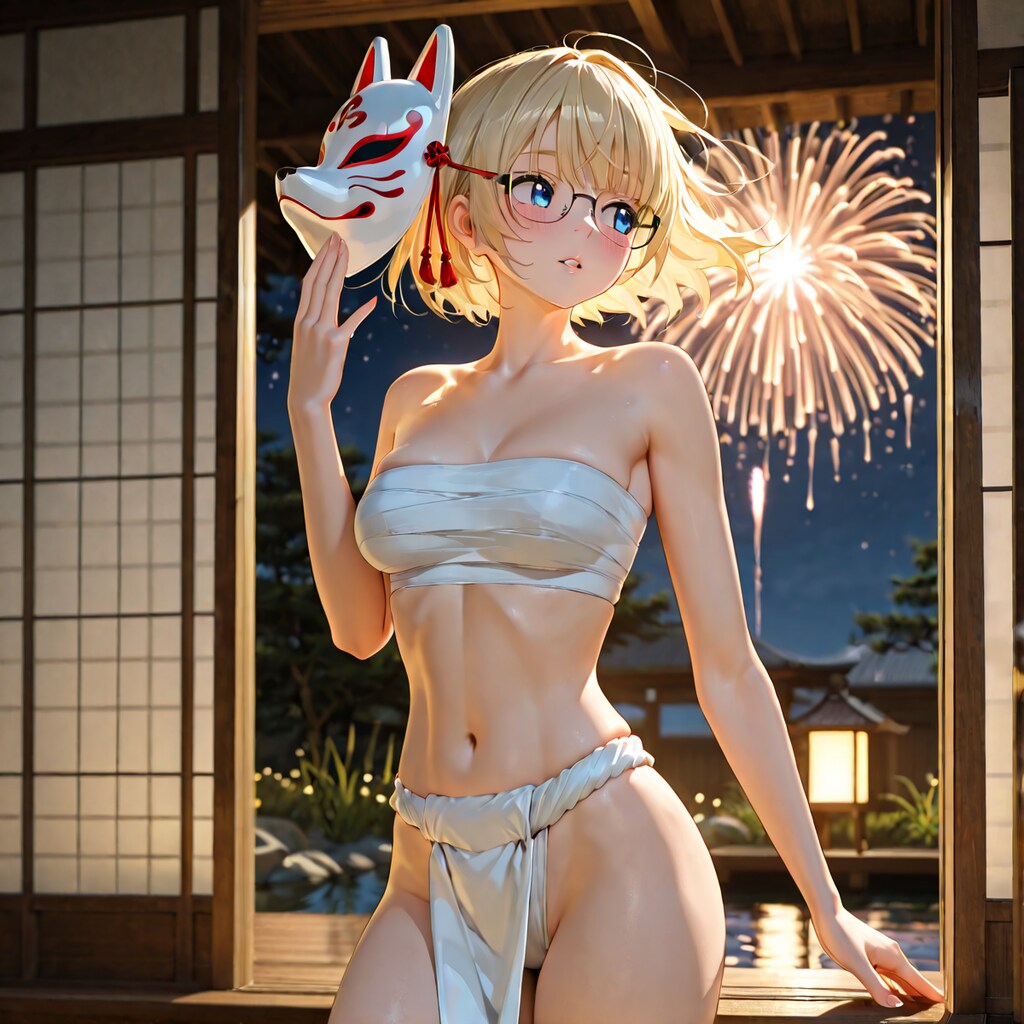 「これ？ お祭りの衣装だけど・・・変？」