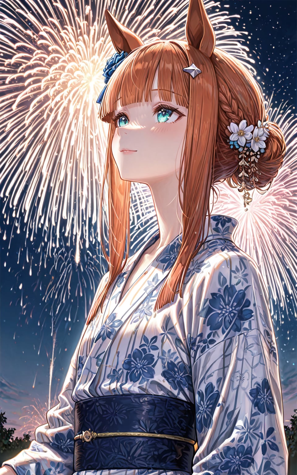 花火と浴衣スズカ