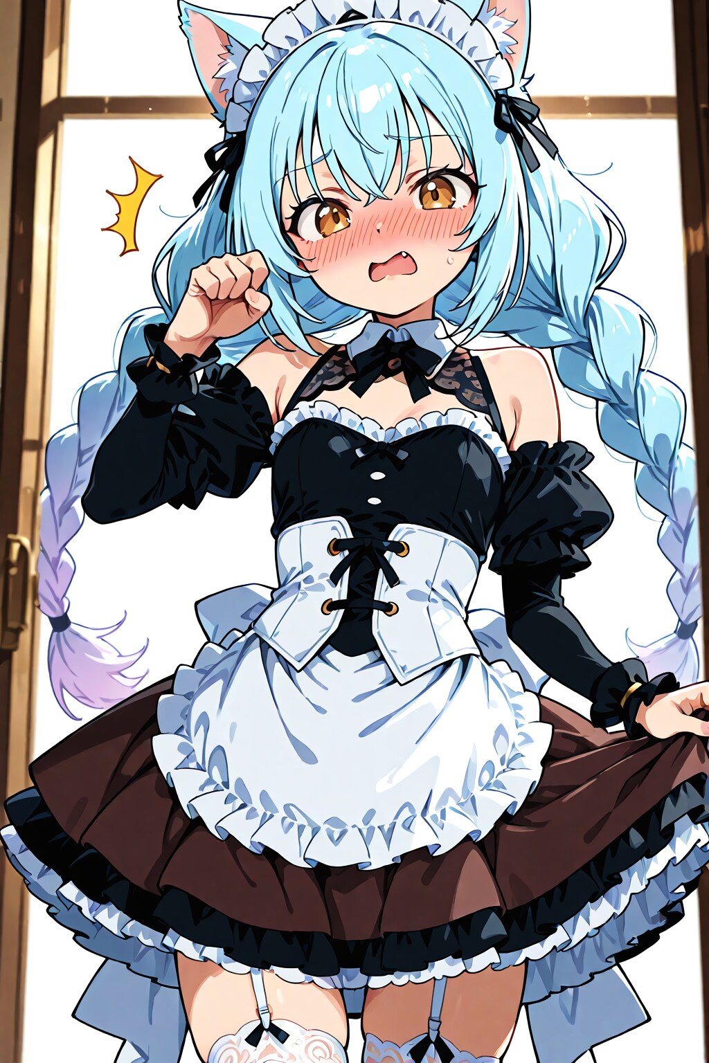 メイドのティータイムパニック | の人気AIイラスト・グラビア