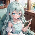本を読む少女 2枚目