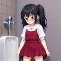 男子トイレでおしっこする女の子たち 6枚目