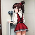 男子トイレでおしっこする女の子たち 9枚目