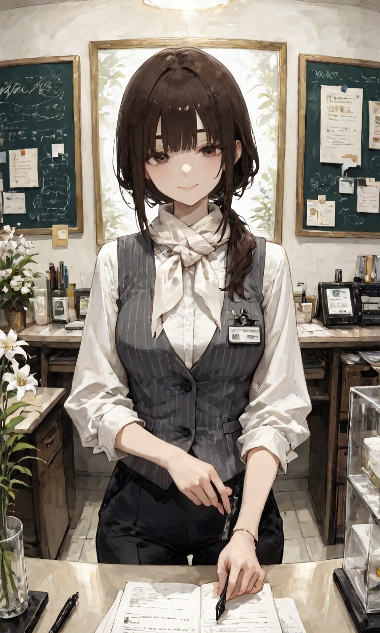 受付の彼女 | の人気AIイラスト・グラビア