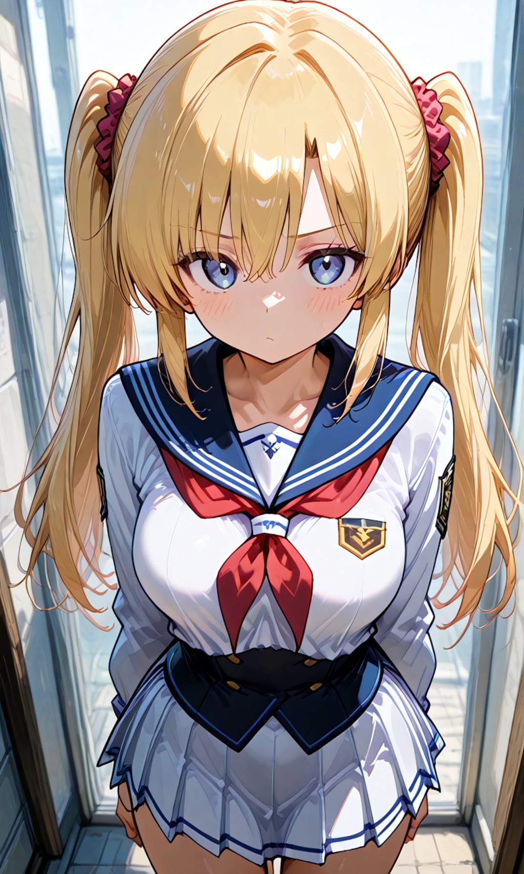 金髪のツインテール少女