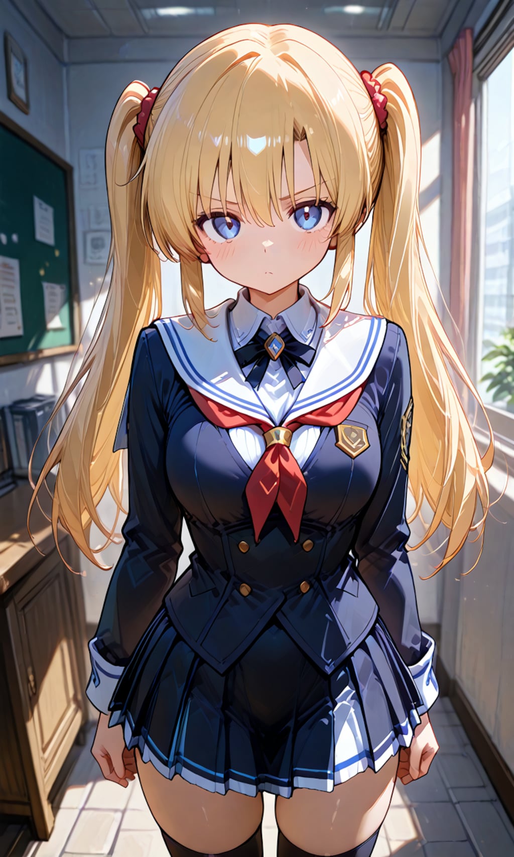 金髪のツインテール少女