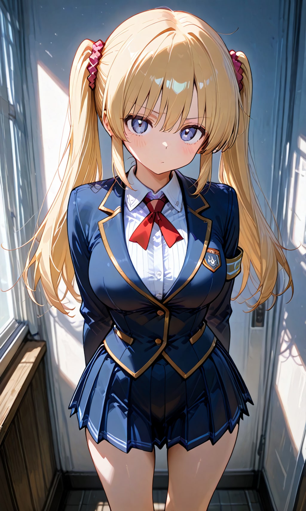 金髪のツインテール少女