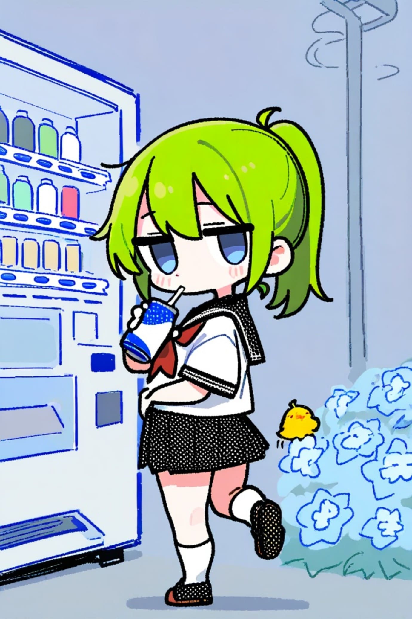 緑髪ちゃん