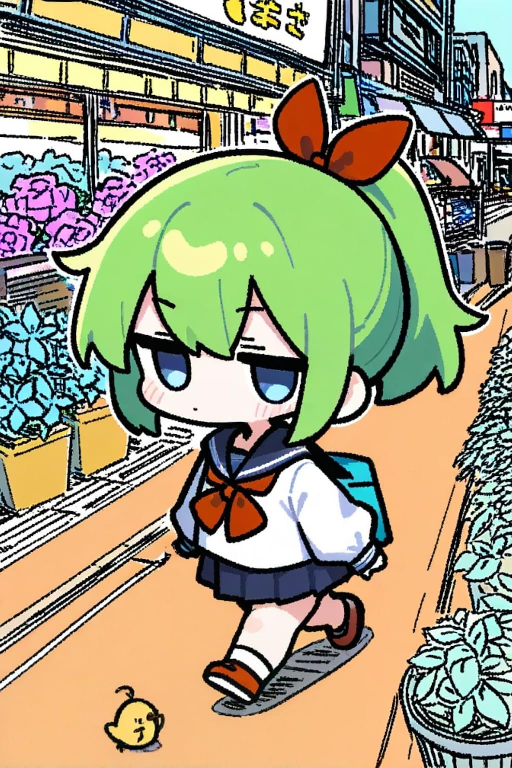 緑髪ちゃん