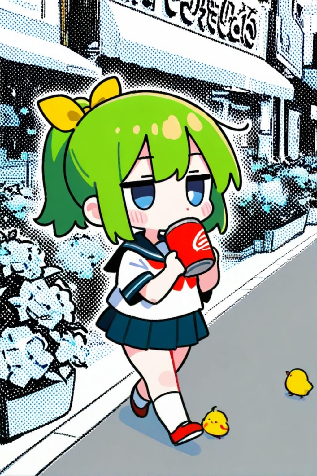 緑髪ちゃん