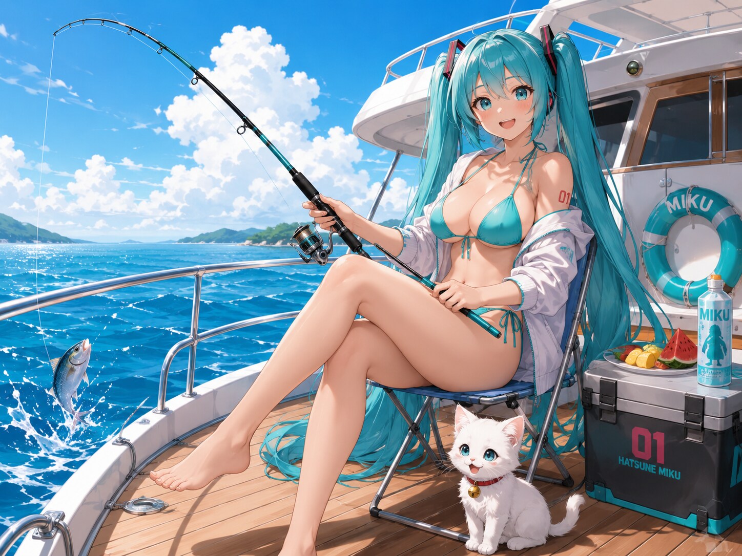 クルーザーで釣り