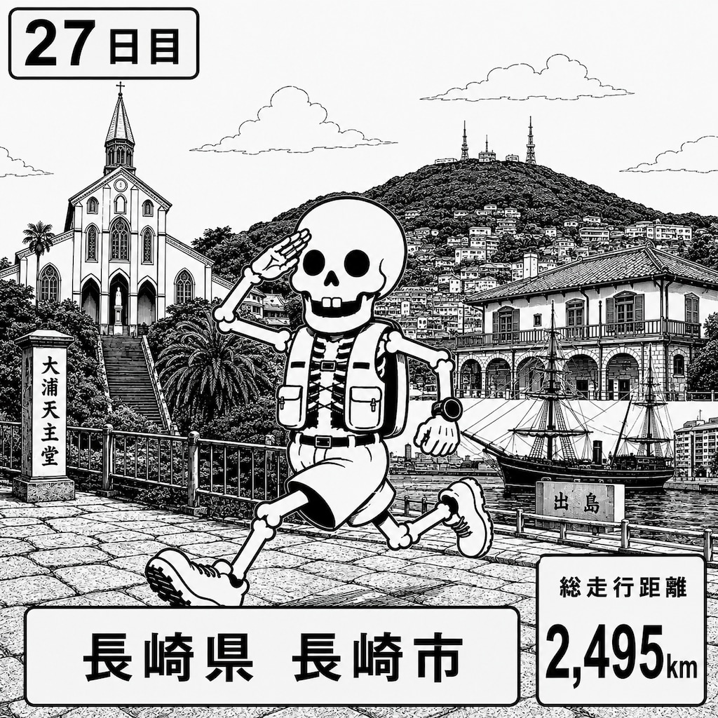 長崎県長崎市に到着