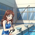 えすてぃさんの釣り調査のお手伝い(学校のプール) 6枚目