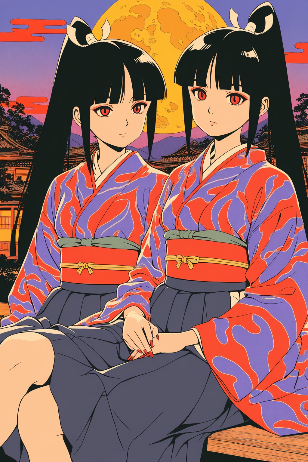 着物の黒髪ちゃん