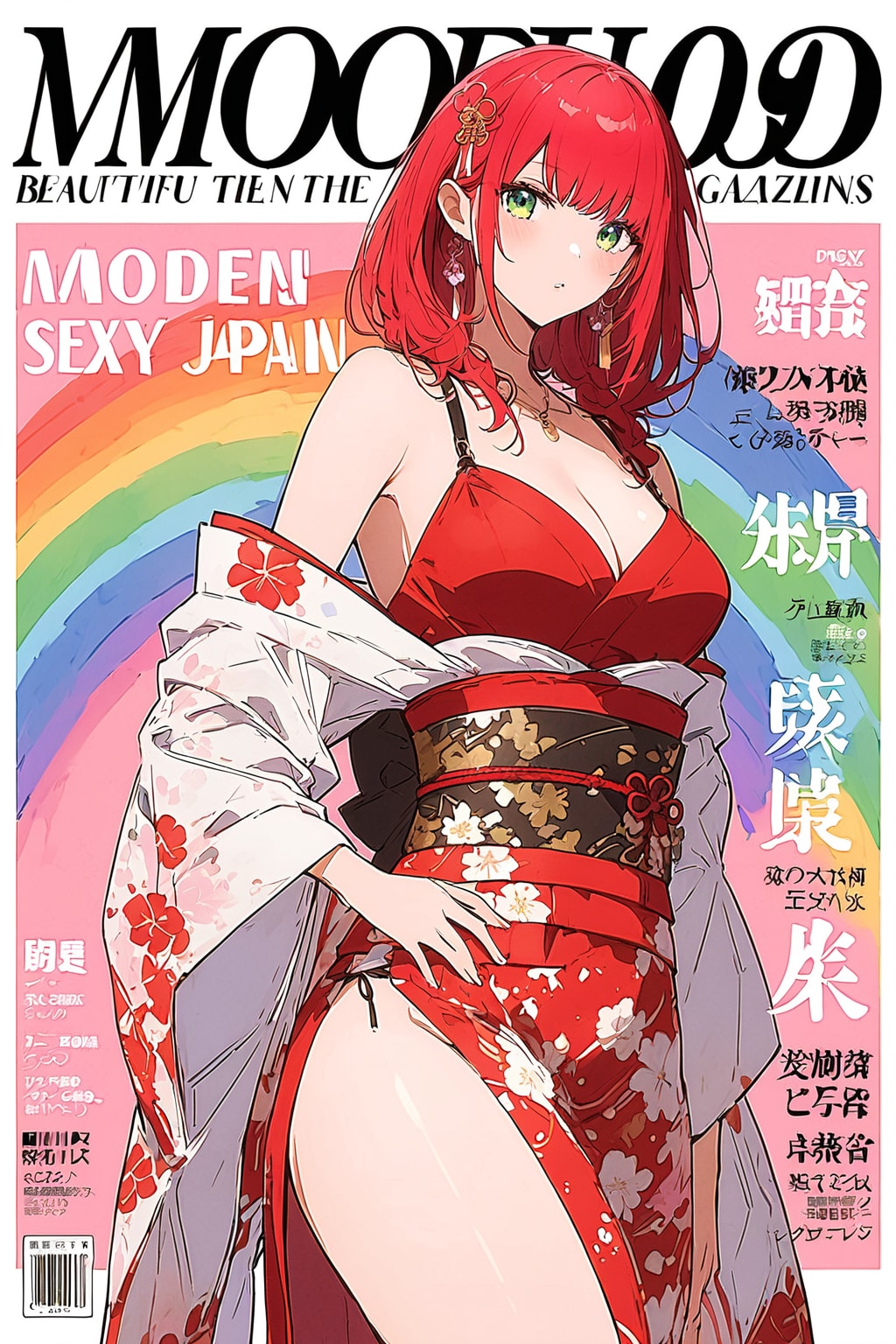 雑誌風 | の人気AIイラスト・グラビア