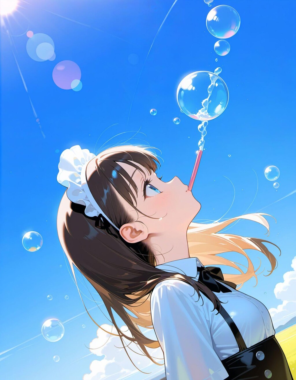 しゃぼん玉とメイドさん4