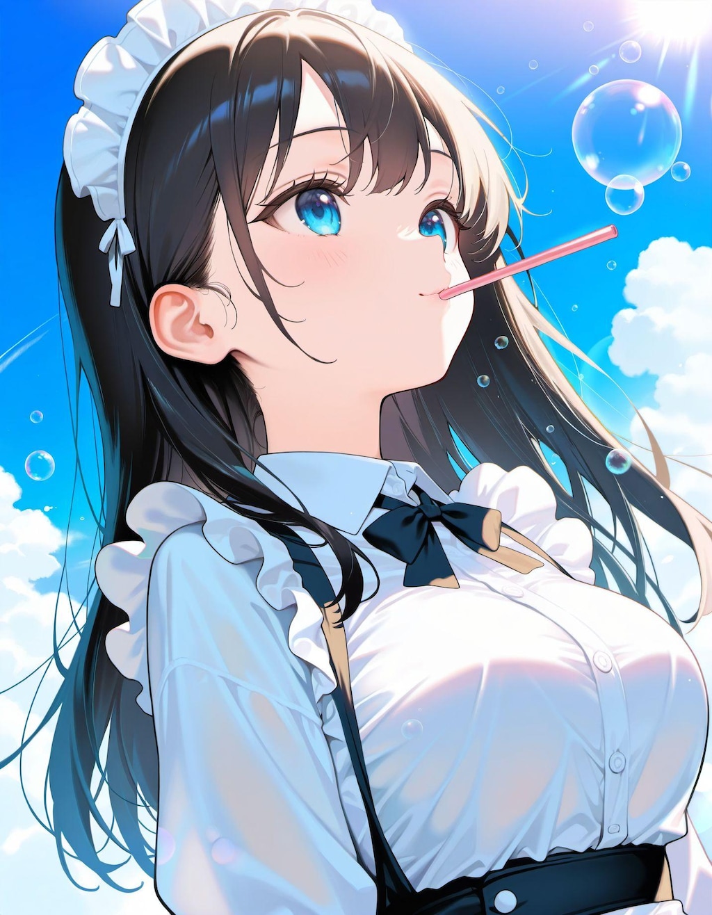 しゃぼん玉とメイドさん4