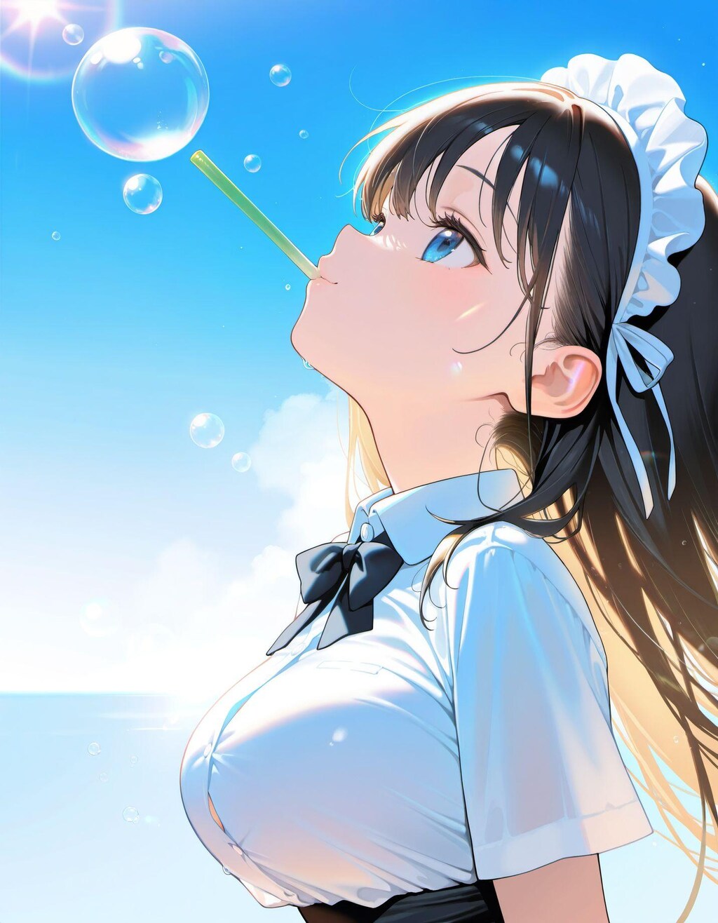 しゃぼん玉とメイドさん4