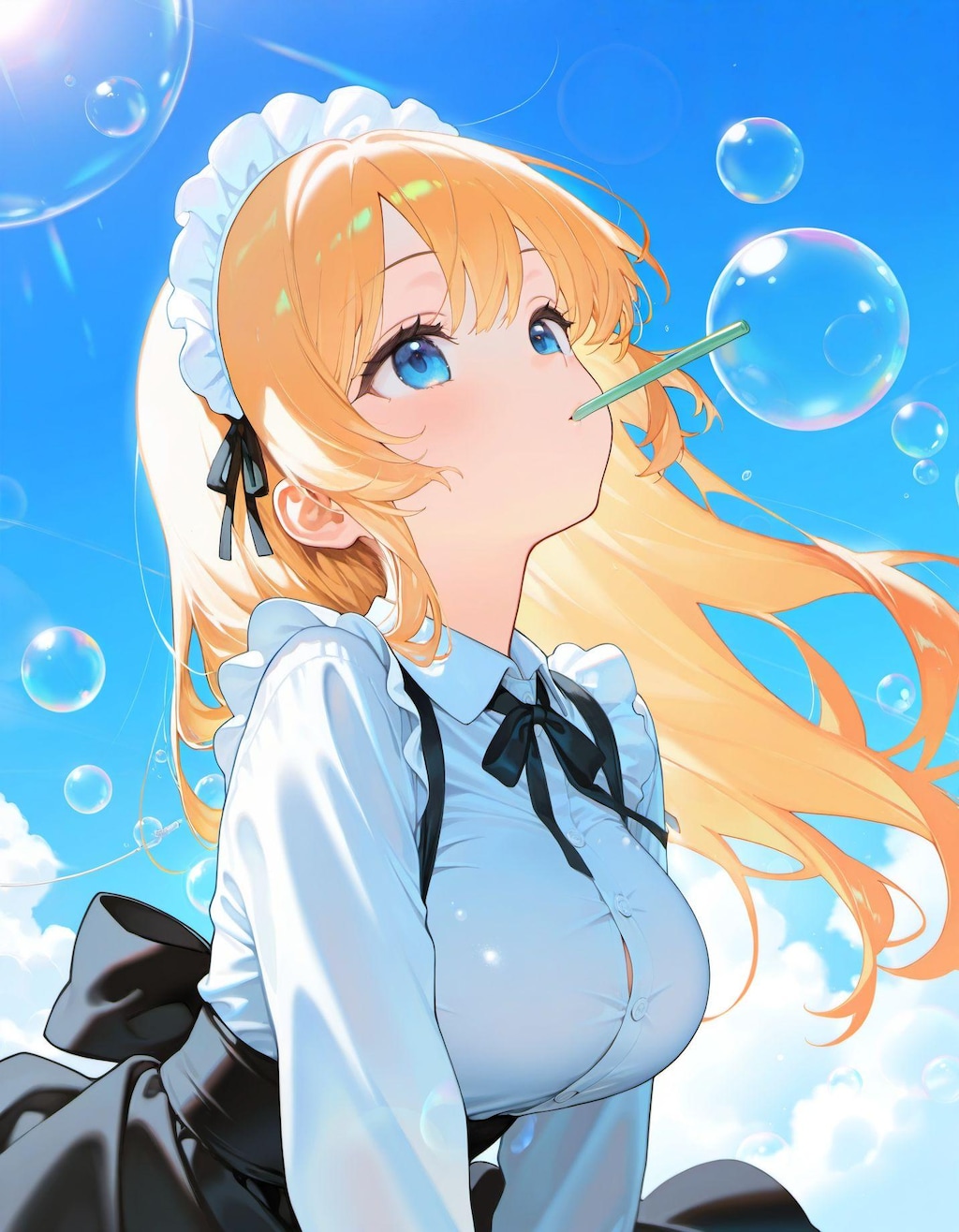 しゃぼん玉とメイドさん4