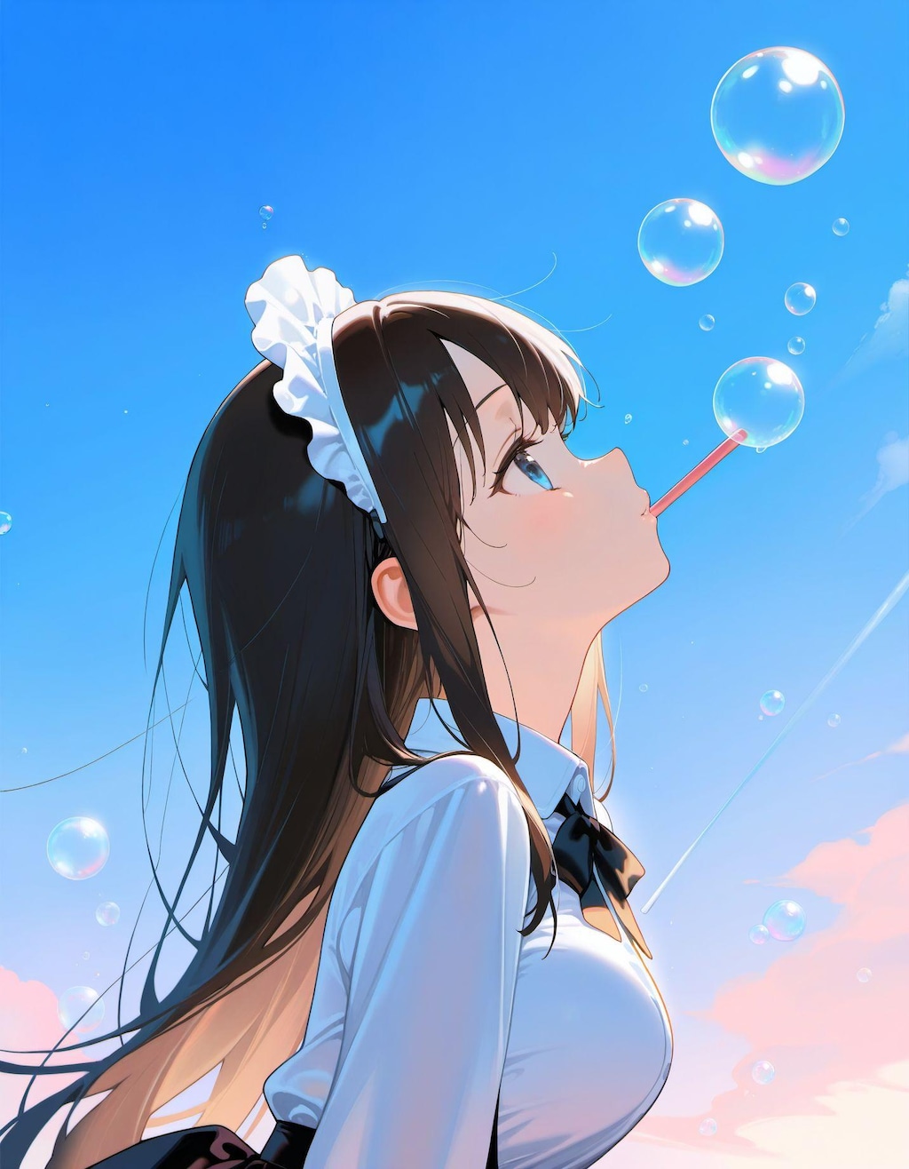 しゃぼん玉とメイドさん4