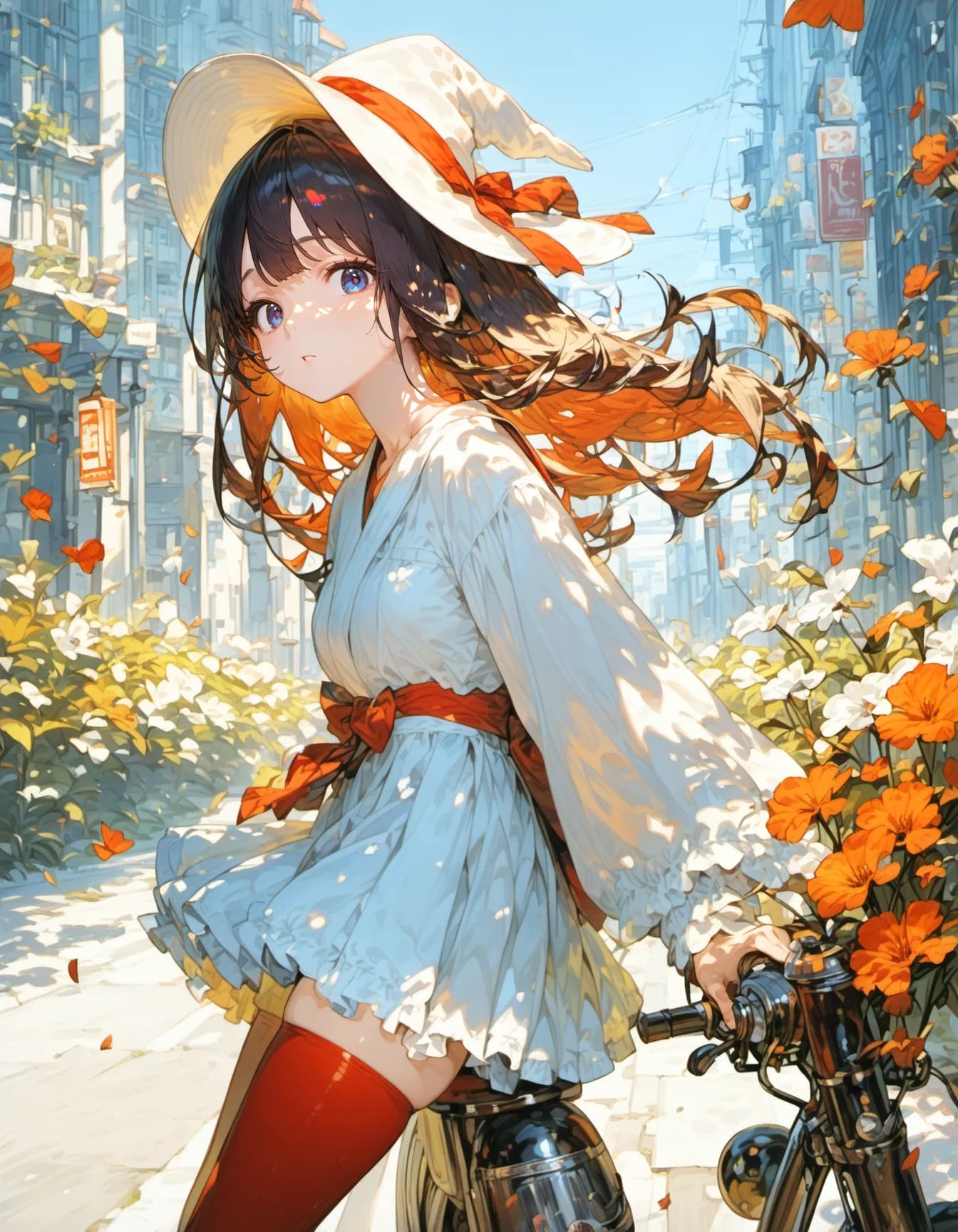 Sun-Drenched Floral Wind | の人気AIイラスト・グラビア
