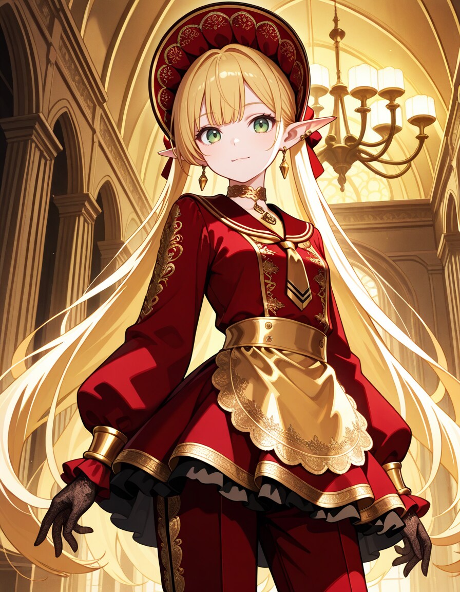 黄金週間に黄金館と豪華衣装なエルフ魔女