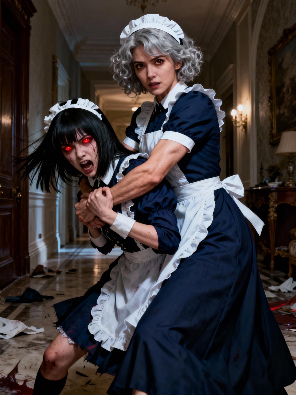 メイド長とメイド1号のティーパーティー