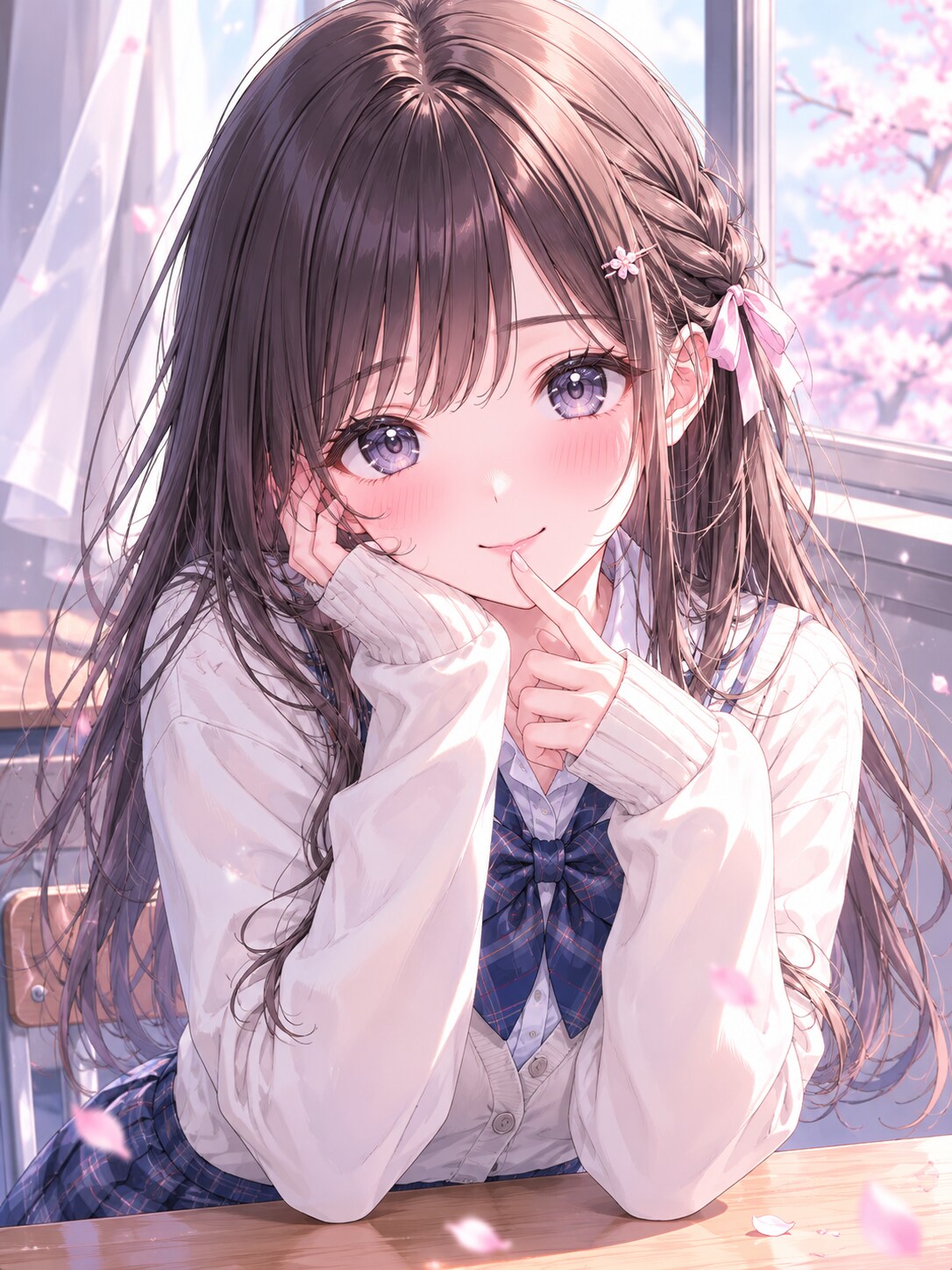 可愛くてあざとい女子高校生