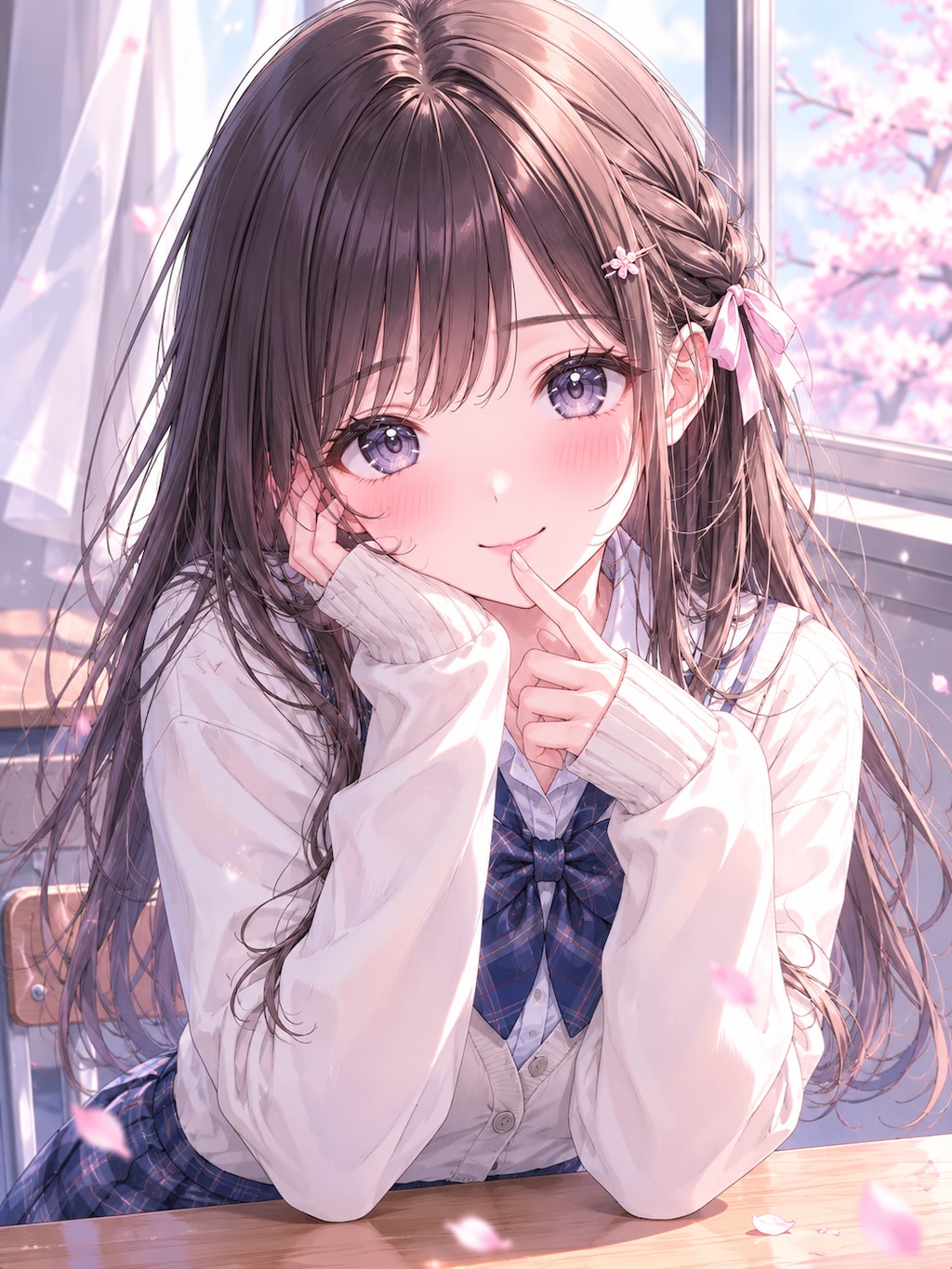 可愛くてあざとい女子高校生