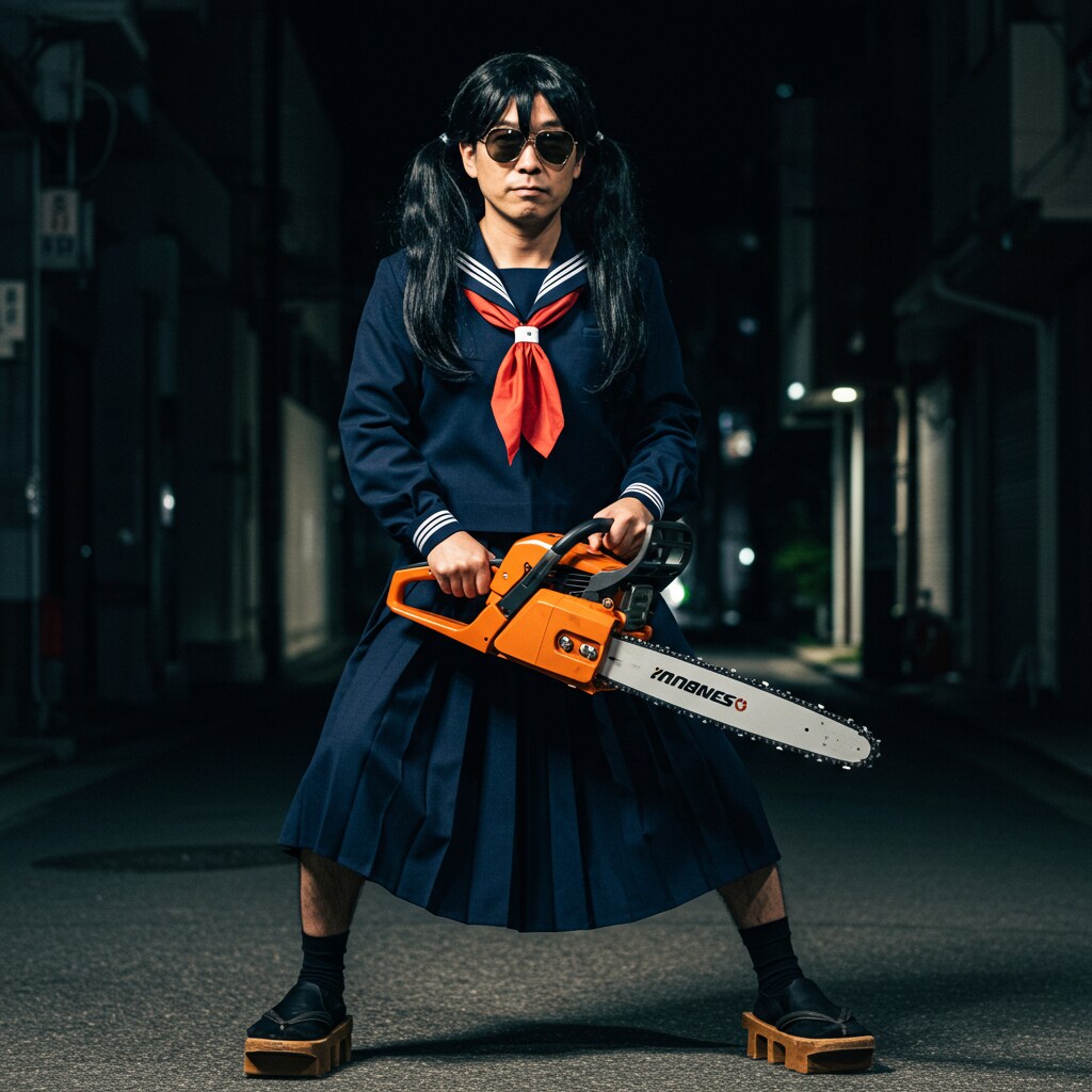 ツインテールオヤジが現れた！