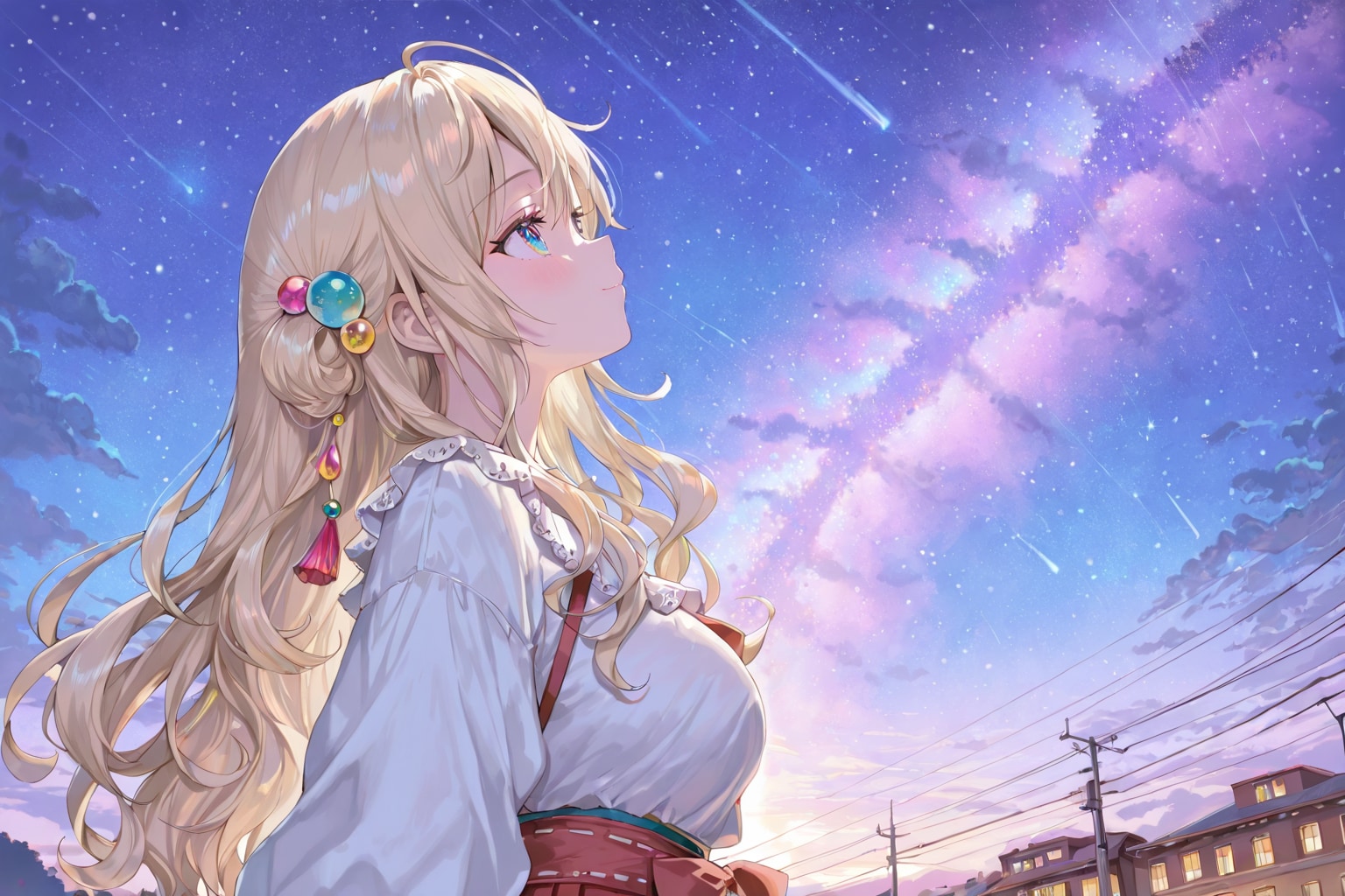 澄み渡った夜空
