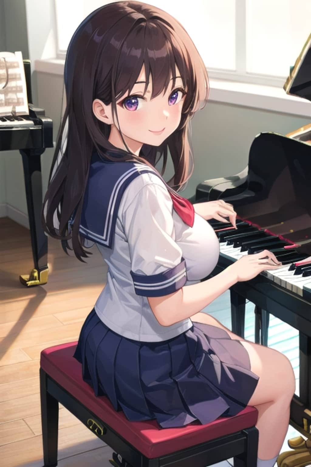 ピアノを弾く女の子４