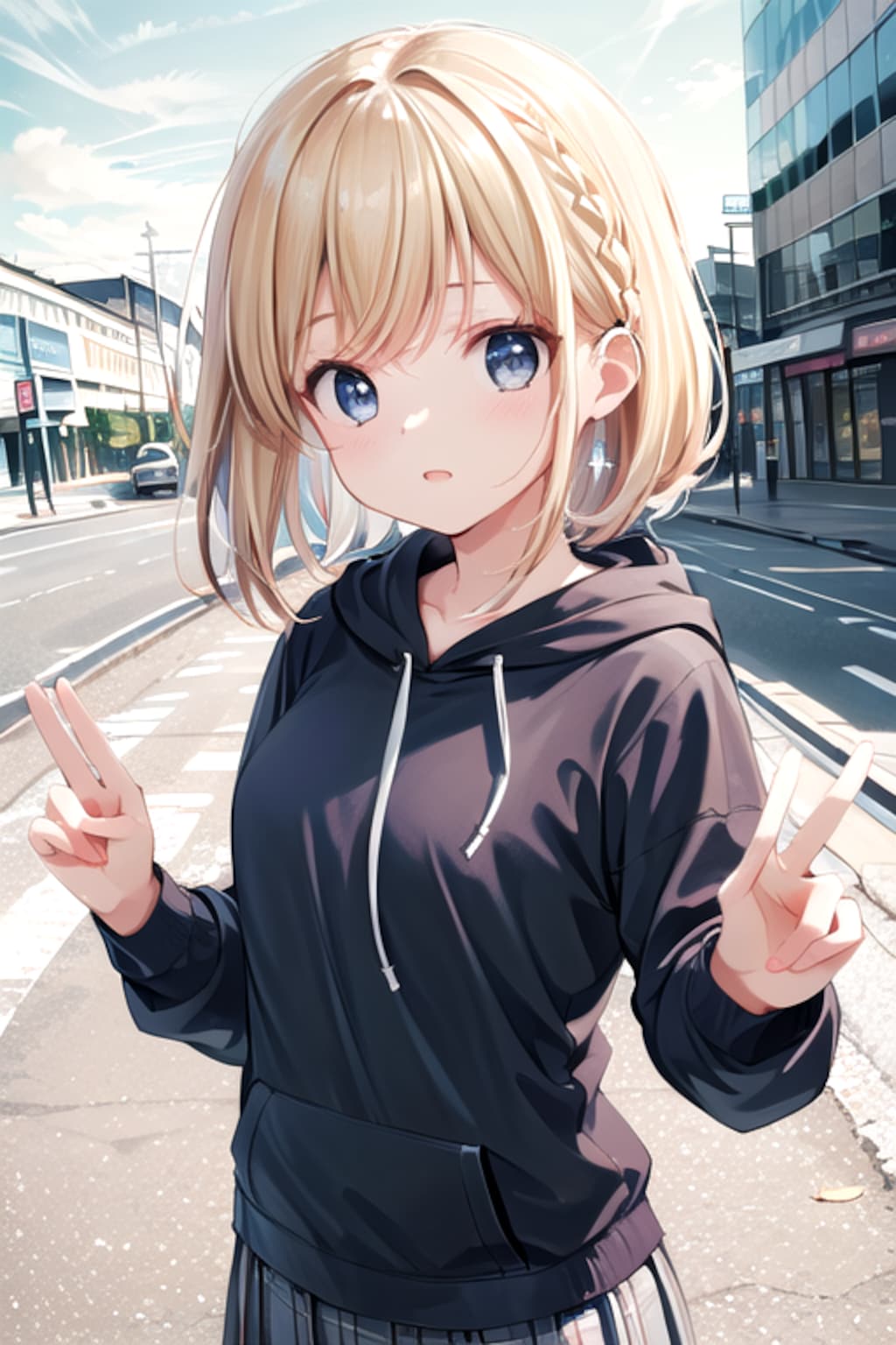 パーカーの少女(FROST)