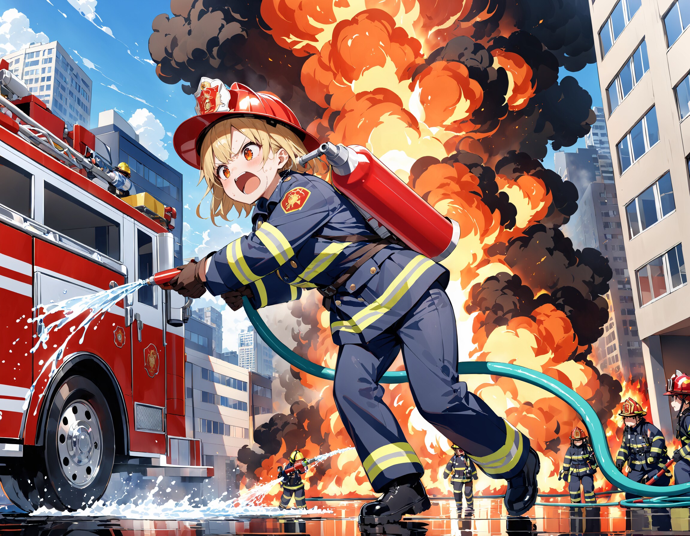 消防士の少女 | の人気AIイラスト・グラビア