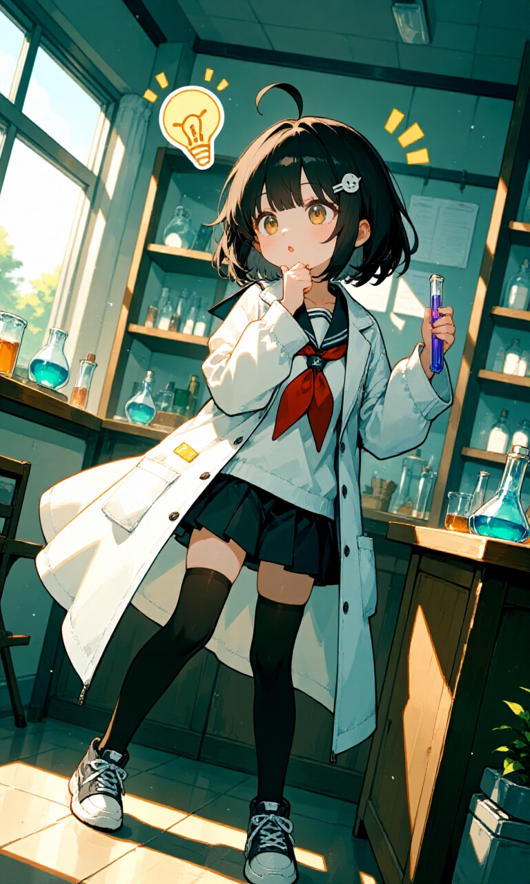 不穏なこと思いついた化学部一年生 | の人気AIイラスト・グラビア