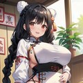 むちむち白チャイナさん　　「何か？　え？わたしは姉よ。双子ね。でも髪黒いからすぐわかるよ。」 3枚目