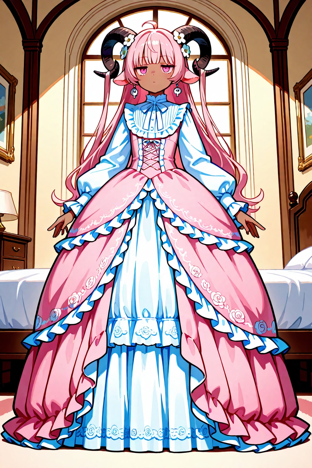 Pink ballgown