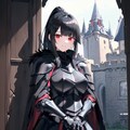 黒髪ポニテ女騎士さん 2枚目