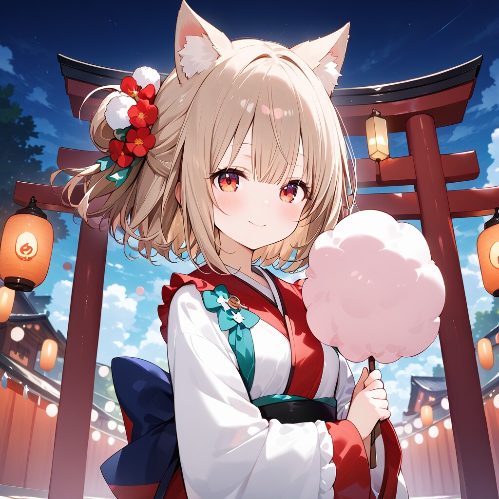 お祭り好きのお狐ちゃんその2