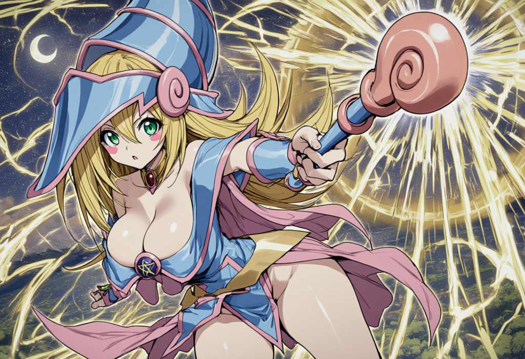 頑張って戦う魔法使い