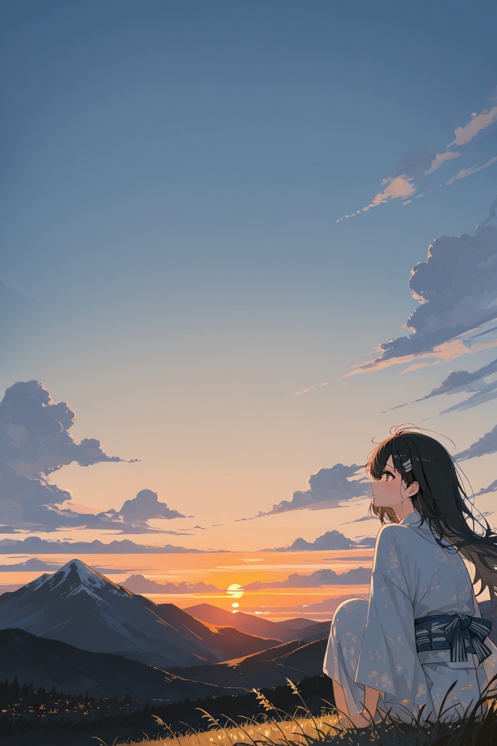 夕日
