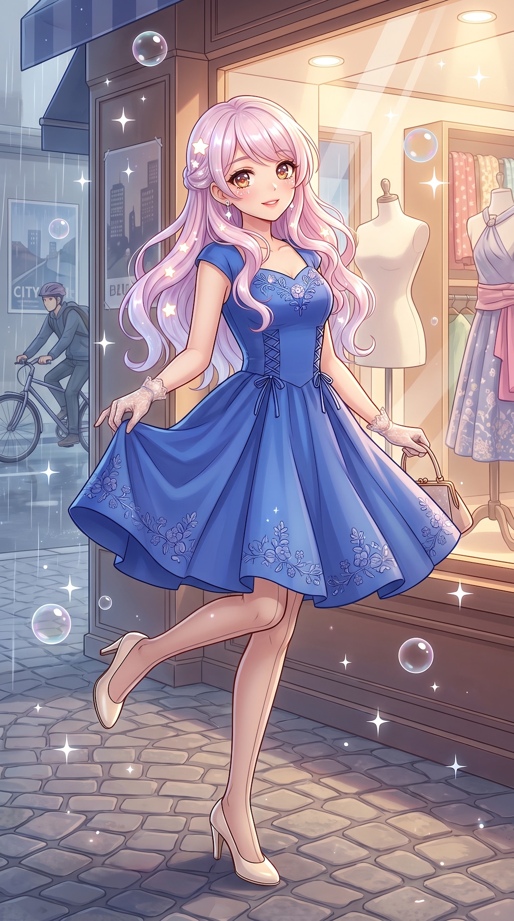 窓辺の青花譜