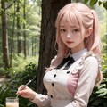 エルフメイドにいる森の野外カフェ 2枚目